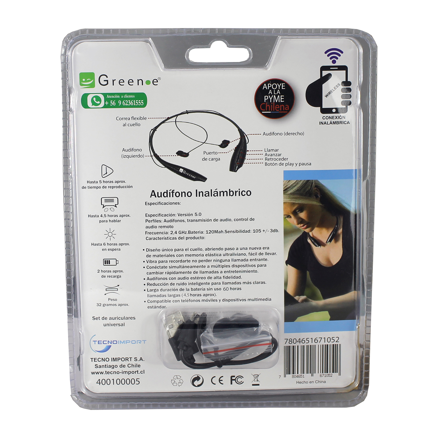 Audifono Sport Negro