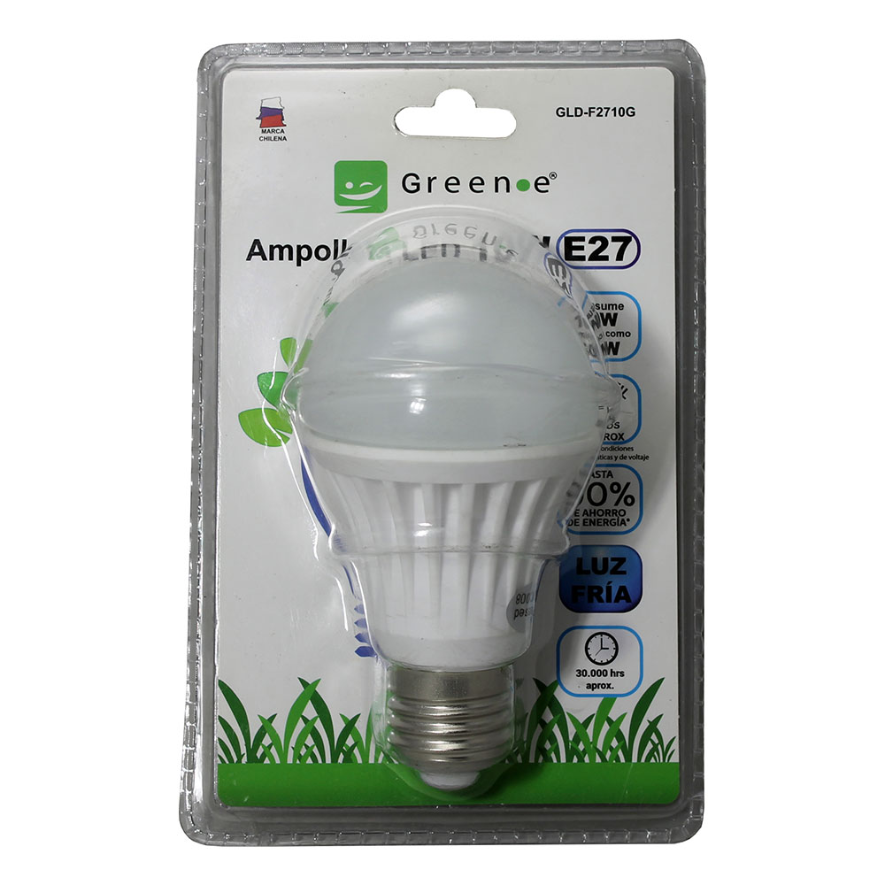 Ampolleta Led 10w E27. Luz Fr&iacute;a