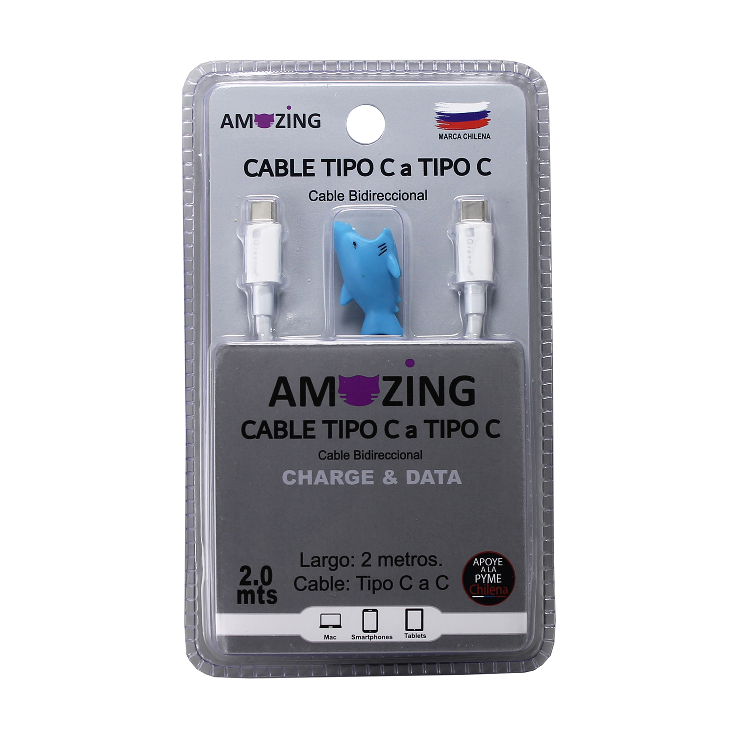 Cable Tipo C a Tipo C / 2 mts
