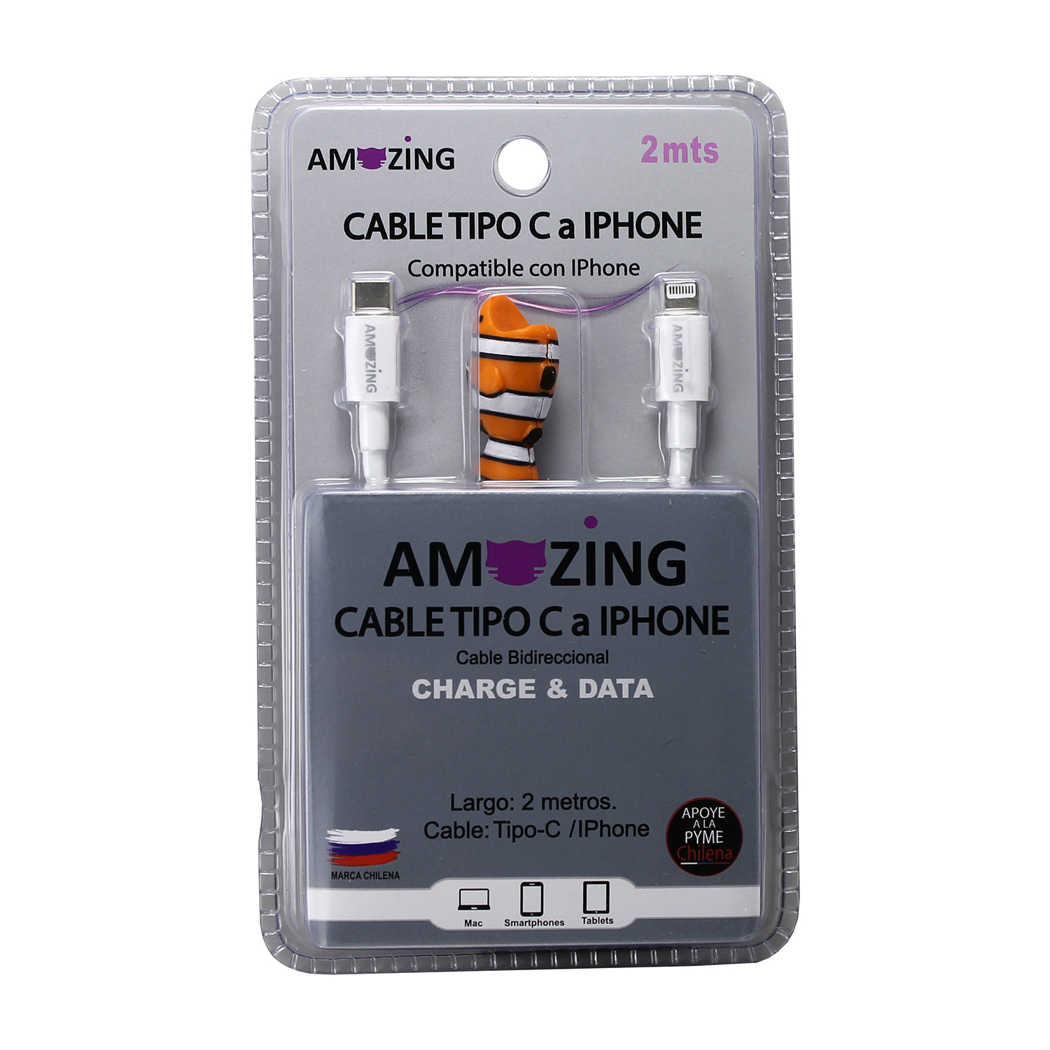 Cable Tipo C a IPhone / 2 Mts