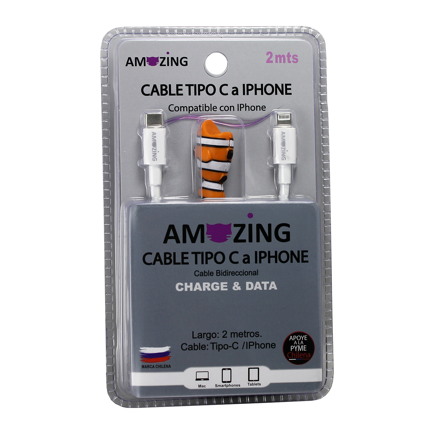 Cable Tipo C a IPhone / 2 Mts