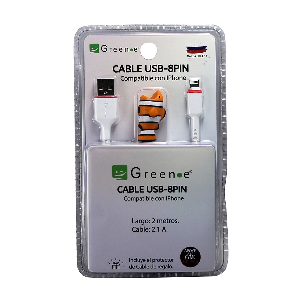 Cable USB a Iphone / 2 Mts