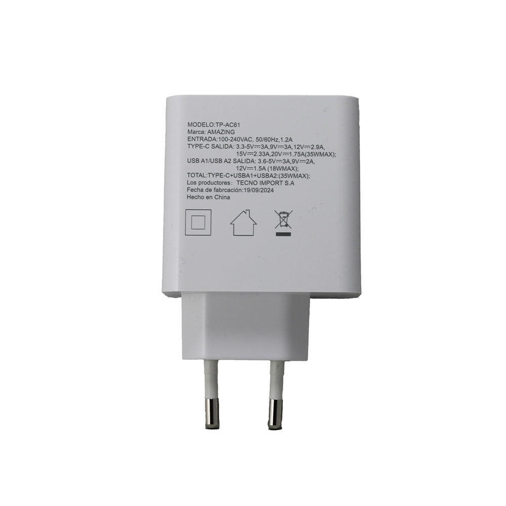 Cargador Pared USB / Tipo C