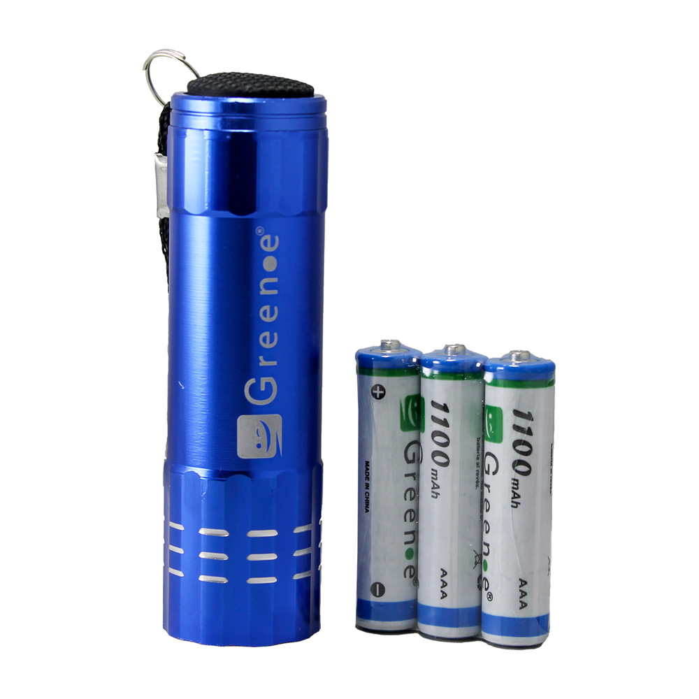 Linterna 9 Led Azul