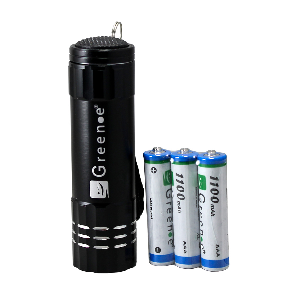 Linterna 9 Led Negra