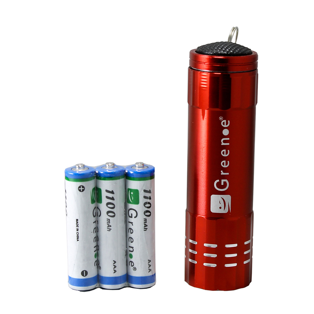 Linterna 9 Led Roja