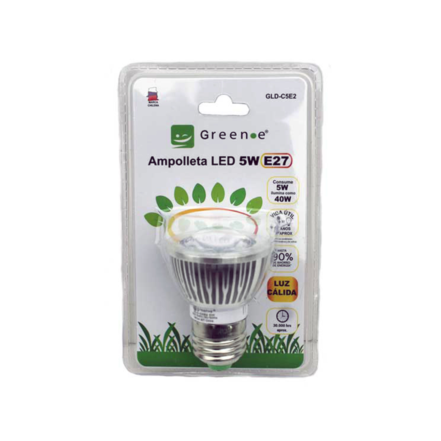 Ampolleta Led 5w E27. Luz C&aacute;lida