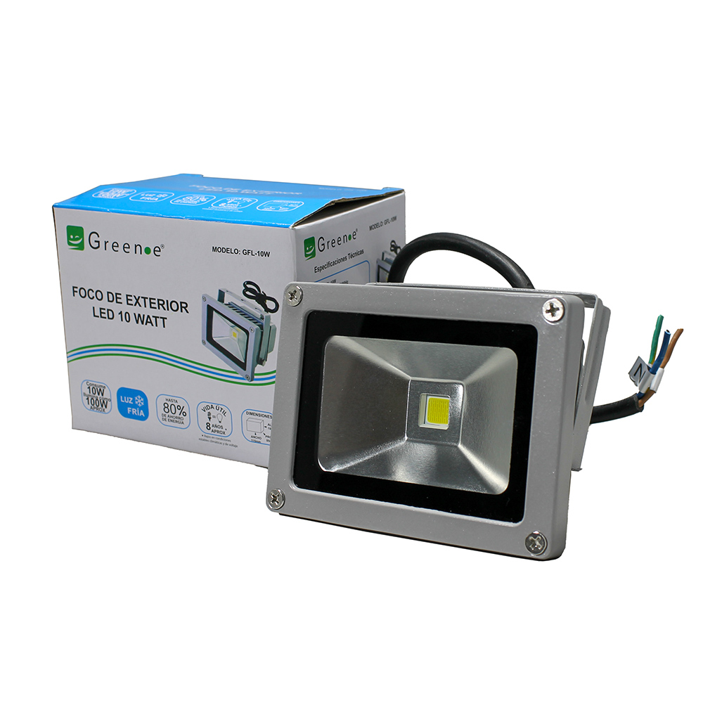 Foco Exterior Led 10w Luz Fr&iacute;a
