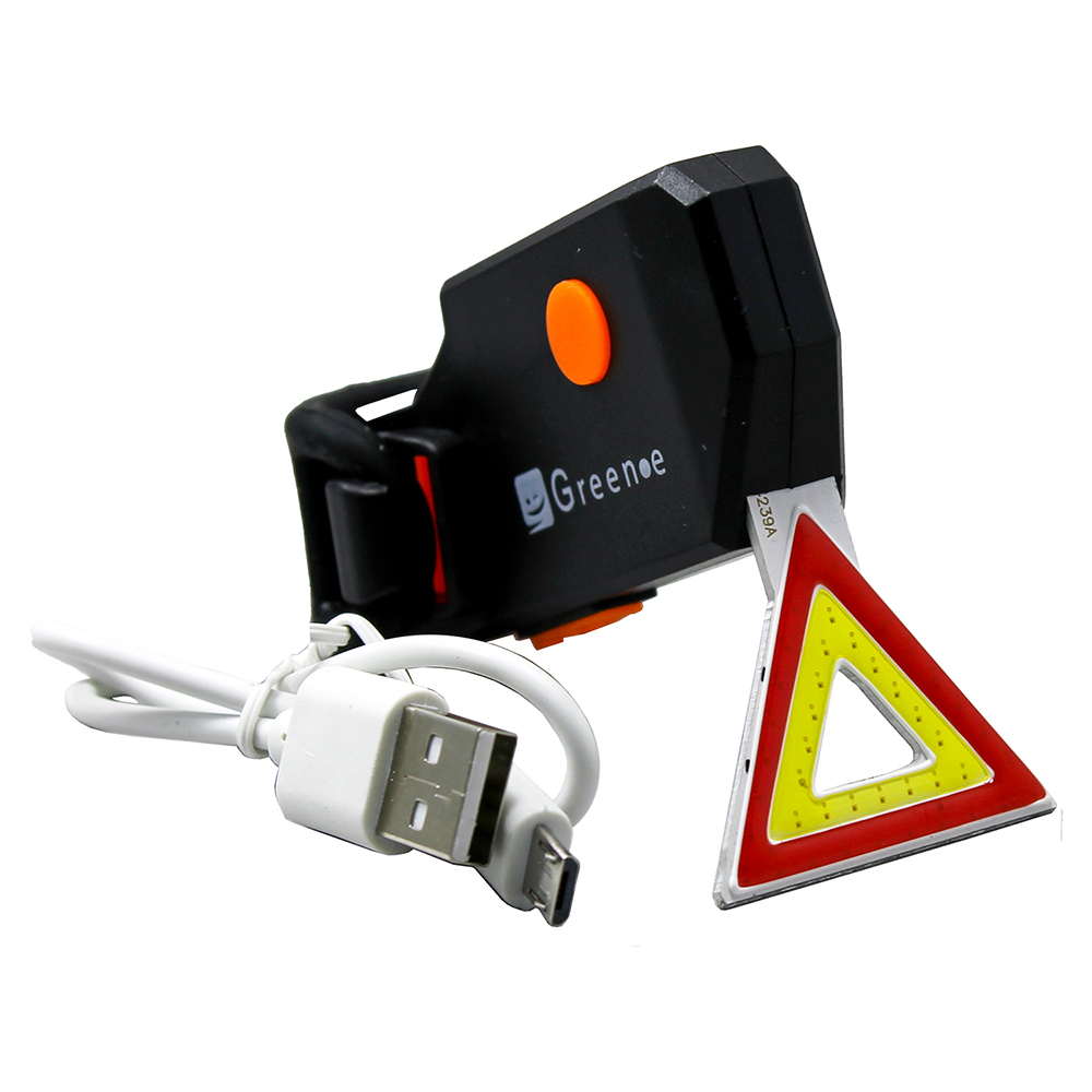 Luz Led Recargable Bicicleta Triangular