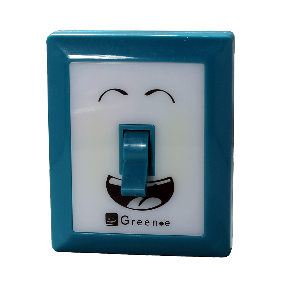 Luz Led Con Interruptor de 3W Emoji Azul