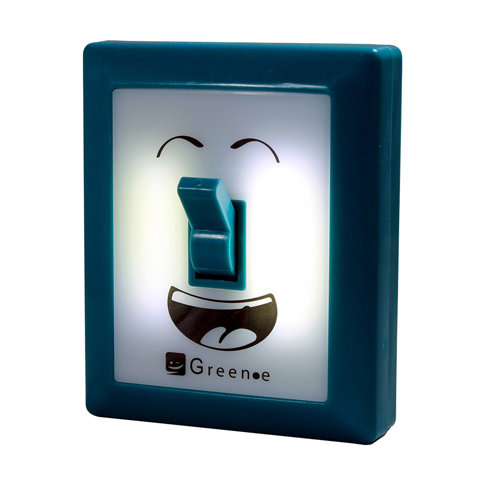 Luz Led Con Interruptor de 3W Emoji Azul